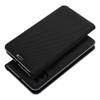 Etui z klapką na iPhone XR Luna Book Carbon czarne