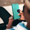 Kabura FANCY Book do SAMSUNG J3 2017 granatowo miętowy