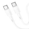 Kabel USB C do USB C Hoco PD 3A 60W 1 m X83 biały