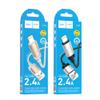 Kabel USB A do Lightning Hoco 2,4A 1 m X117 czarny