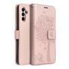 Etui z klapką na Samsung A13 5G / A04S Mezzo Book drzewo złoto-różowe