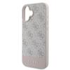 GUESS futerał do IPHONE 16 Plus GUHCP16MG4GLPI (4G PU Bottom Stripe) różowy