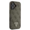 GUESS futerał do IPHONE 16 GUHCP16SP4TDPW (PU Leather 4G Triangle Strass) brązowy