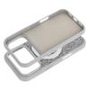Etui na iPhone 18 Pro / 17 Pro Quartz Circle Stand Mag Cover srebrne