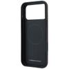 BMW futerał do IPHONE 18 Pro/17 Pro kompatybilny z MagSafe (Carbon Metal Logo) burgundowy