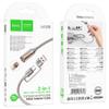 Kabel USB A / USB C do zapalniczka samochodowa Hoco 0,3 m UA38B złoty