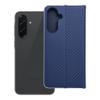 Etui z klapką na Samsung A36 5G Luna Book Carbon niebieskie
