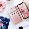Etui z klapką na Samsung A32 5G Mezzo Book mandala złoto-różowe