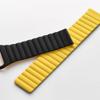 Pasek do zegarka 22 mm Titmo Strap S6 silicone czarny / zółty