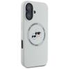 KARL LAGERFELD futerał do IPHONE 16 kompatybilny z MagSafe KLHMP16SSKCHTCE (Silicone KC Heads) beżowy