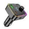 Ładowarka samochodowa Hoco USB A + USB C QC3.0 PD 30W  z transmiterem E81 czarny