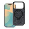 Etui na iPhone 16 Quartz Circle Stand Mag Cover czarne