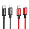 Kabel USB C do Lightning Hoco PD 20W 1 m X89 czarny