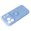 Etui na iPhone 18 Pro / 17 Pro Silicone Ring jasno niebieskie