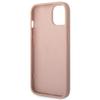 GUESS futerał do IPHONE 14 Plus GUHCP14MPSASBPI (Saffiano With Metal Logo) różowy