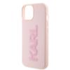 KARL LAGERFELD futerał do IPHONE 15 KLHCP15S3DMBKCP (3D Logo Glitter) różowy
