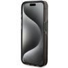 GUESS futerał do IPHONE 15 Pro Max GUHCP15XLFCSEGK (Liquid Glitter Gold Stripes) czarny