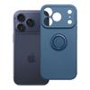 Etui na iPhone 18 Pro / 17 Pro Silicone Ring granatowe