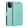 Etui z klapką na iPhone 15 Mezzo Book mandala zielone