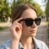 Inteligentne okulary AI z muzyką i nagrywaniem szkła przeciemniane TITMO G-200 czarne