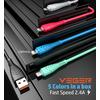 Kabel USB A do Lightning VEGER 2,4A V105 1,2 m czarny