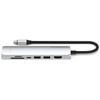 Adapter HUB 7w1 USB C Satechi Slim ST-P7SS srebrny