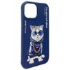 NIMMY futerał GLASSES COOL CAT do IPHONE 15 niebieski