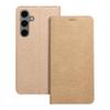 Etui z klapką na Samsung S24 FE Luna Book Gold złote