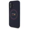 RED BULL futerał do IPHONE 16 kompatybilny z MagSafe RBHMP16S24SIILVR (Silicone red Ring) navy