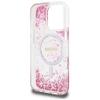 GUESS futerał do IPHONE 16 Pro kompatybilny z MagSafe GUHMP16LRGRGEP (Resin Bottom Glitter) różowy