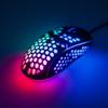 ART myszka komputerowa przewodowa USB A 6400 dpi podświetlana AM-99 czarna