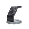 FORCELL ładowarka indukcyjna Qi 3w1 15W Solid Mag Charger kompatybilny z MagSafe czarna
