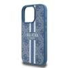 GUESS futerał do IPHONE 16 Pro kompatybilny z MagSafe GUHMP16LP4RPSB (4G Printed Stripes) niebieski