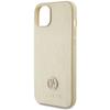 GUESS futerał do IPHONE 13 / 14 / 15 GUHCP15SPS4DGPD (Leather 4G Metal Logo Strass) złoty