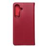 Etui z klapką na Samsung S25 Smart Pro Book skórzane bordowe