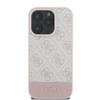 GUESS futerał do IPHONE 16 Pro GUHCP16LG4GLPI (4G PU Bottom Stripe) różowy