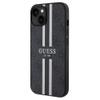 GUESS futerał do IPHONE 15 kompatybilny z MagSafe GUHMP15SP4RPSK (4G Printed Stripes) czarny