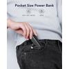 Powerbank Veger PlugOn (W0558P) PD QC3.0 2,4A 20W 5000 mAh z wbudowanym złączem Lightning czarny 0INT
