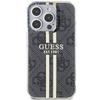 GUESS futerał do IPHONE 15 Pro Max GUHCP15XH4PSEGK (4G Gold  Stripe) czarny