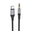 Kabel AUX USB C do Jack 3,5 mm Hoco 1 m UPA26 czarny