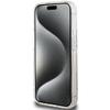GUESS futerał do IPHONE 15 Pro kompatybilny z MagSafe GUHMP15LHGCUSTGW (IML GCUBE) brązowy