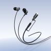 Słuchawki przewodowe douszne z mikrofonem Jack 3,5 mm/USB C Hoco M119A czarne