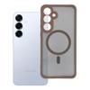 Futerał do Samsung S25 PLUS Full Matte Mag Cover zgodny z MagSafe brązowy