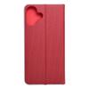Etui z klapką na iPhone 16 PLUS Luna Book Carbon czerwone