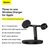 BASEUS ładowarka indukcyjna 3w1 kompatybilna z MagSafe 15W WXTE000101 czarna