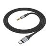 Kabel AUX USB C do Jack 3,5 mm Hoco 1 m UPA26 czarny