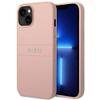 GUESS futerał do IPHONE 14 Plus GUHCP14MPSASBPI (Saffiano With Metal Logo) różowy