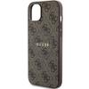GUESS futerał do IPHONE 15 Plus / 14 Plus GUHMP15MG4GFRW (Leather 4G Metal Logo) brązowy