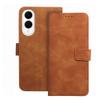 Etui z klapką na Samsung S25 EDGE Tender Book brązowe