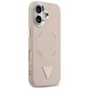 GUESS futerał do IPHONE 17 kompatybilny z MagSafe GUHMP17SPSDTSCMP (PU W/ Triangle Logo) różowy